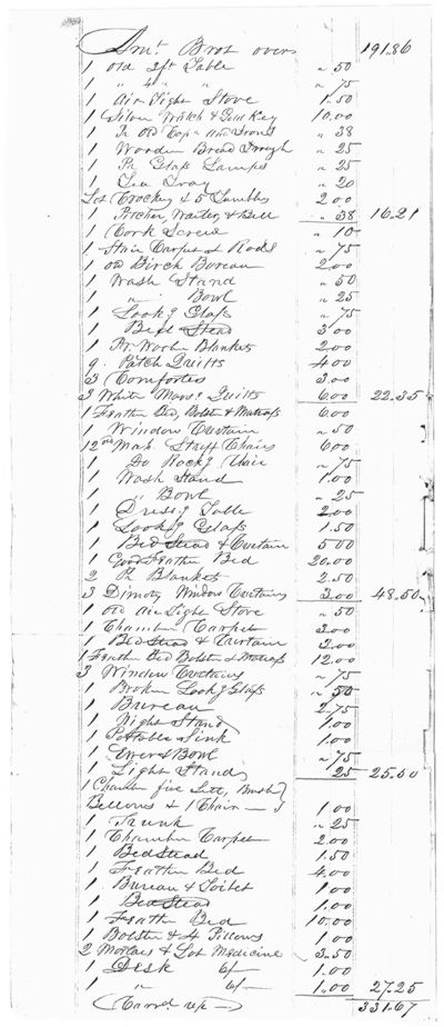 Probate Court Inventory of the Ben Page Estate Page 2. Choose 'View Text' (at top) for faster download.