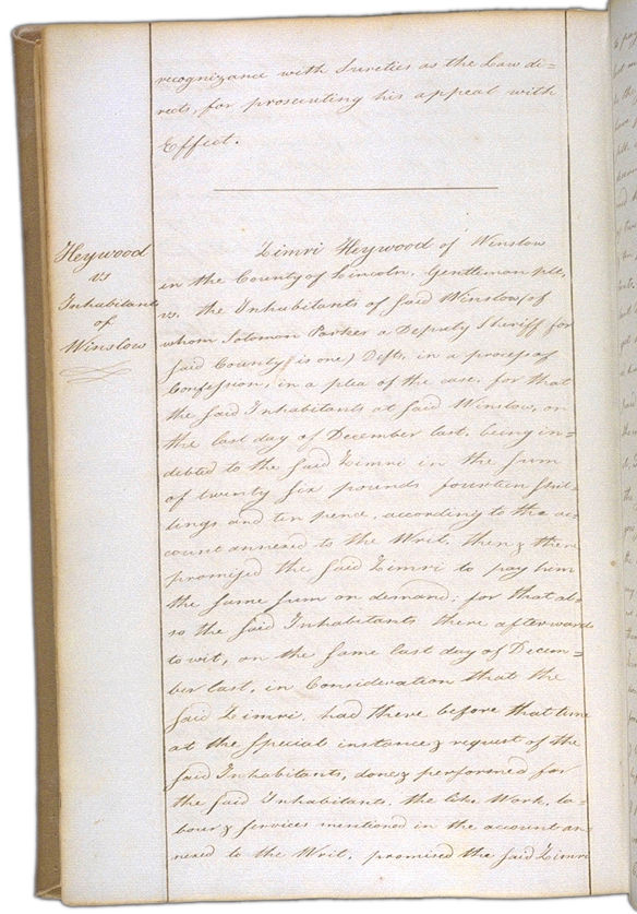 Walker v. Foster June 6, 1788 Page 220 (back). Choose 'View Text' (at top) for faster download.