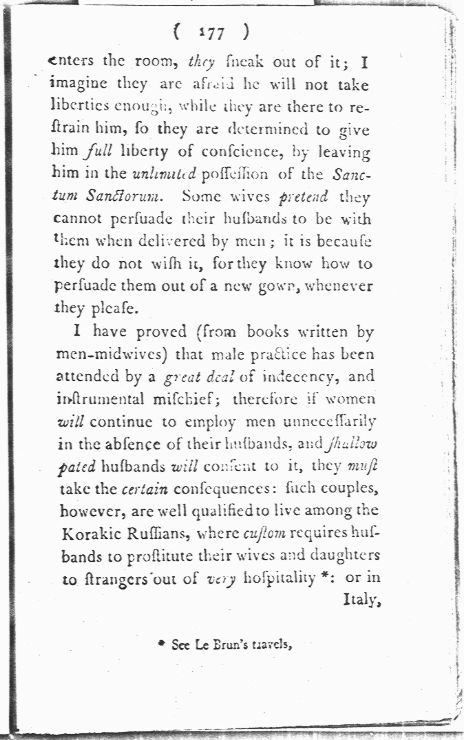 Man-Midwifery Dissected; or, the Obstetric Family Instructor Page 177. Choose 'View Text' (at top) for faster download.
