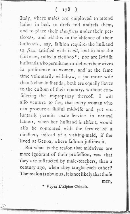 Man-Midwifery Dissected; or, the Obstetric Family Instructor Page 178. Choose 'View Text' (at top) for faster download.