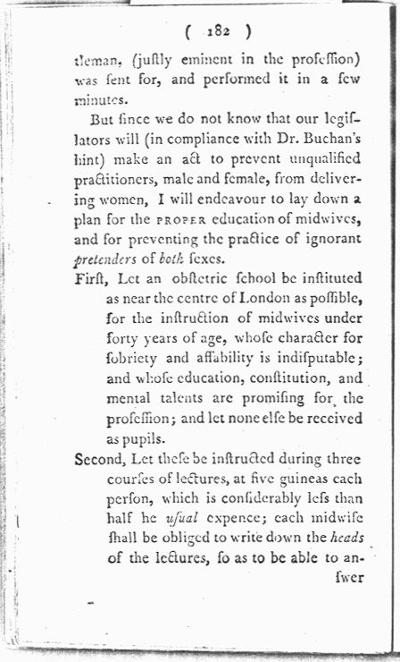 Man-Midwifery Dissected; or, the Obstetric Family Instructor Page 182. Choose 'View Text' (at top) for faster download.
