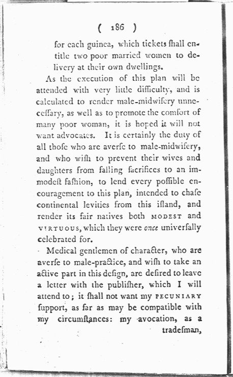 Man-Midwifery Dissected; or, the Obstetric Family Instructor Page 186. Choose 'View Text' (at top) for faster download.