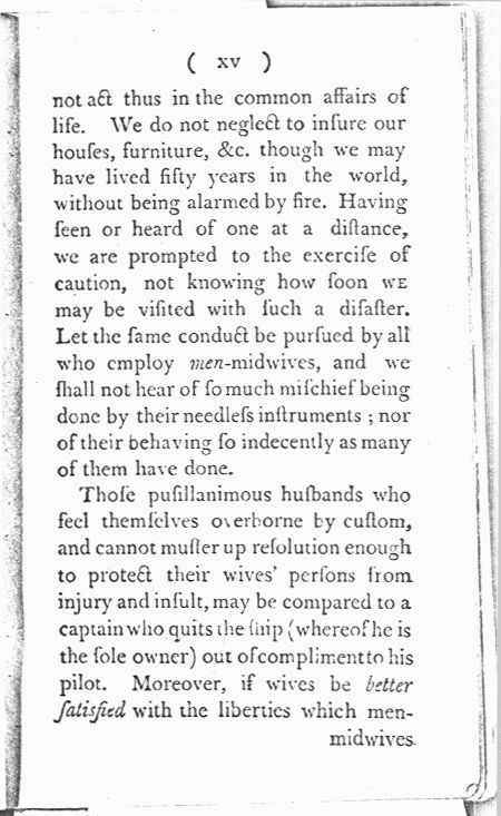 Man-Midwifery Dissected; or, the Obstetric Family Instructor Preface page xv. Choose 'View Text' (at top) for faster download.