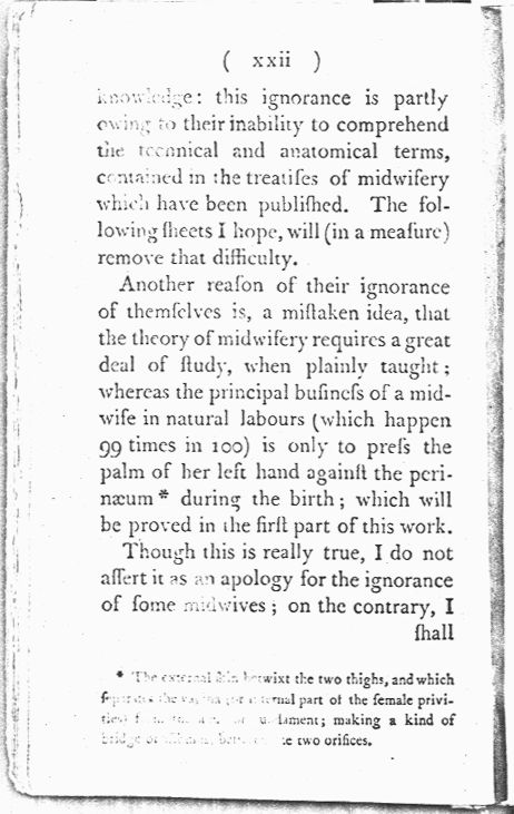 Man-Midwifery Dissected; or, the Obstetric Family Instructor Preface page xxii. Choose 'View Text' (at top) for faster download.