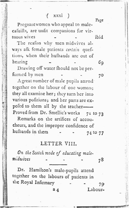 Man-Midwifery Dissected; or, the Obstetric Family Instructor Contents page xxxi. Choose 'View Text' (at top) for faster download.