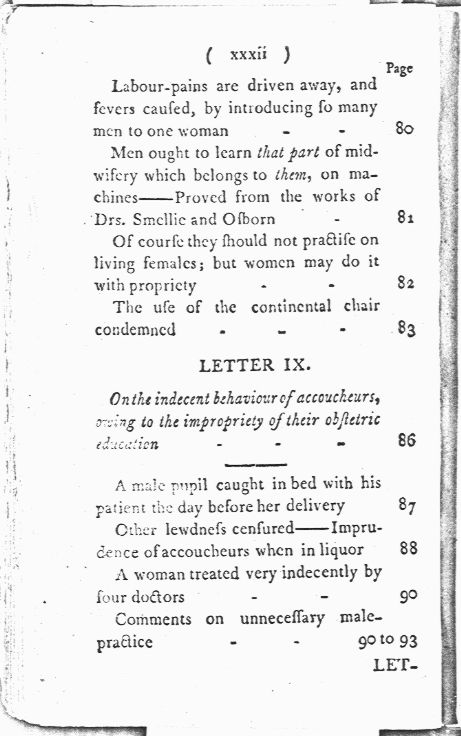 Man-Midwifery Dissected; or, the Obstetric Family Instructor Contents page xxxii. Choose 'View Text' (at top) for faster download.