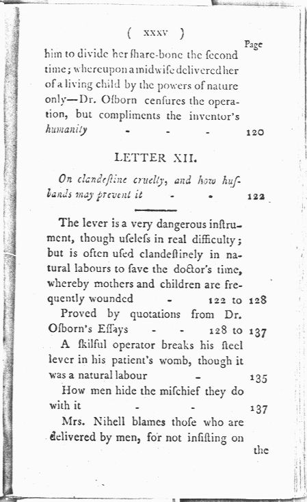 Man-Midwifery Dissected; or, the Obstetric Family Instructor Contents page xxxv. Choose 'View Text' (at top) for faster download.