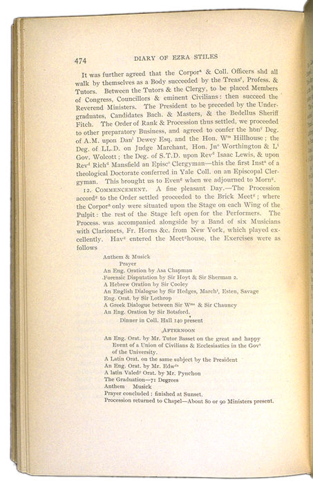 The Literary Diary of Ezra Stiles, Vol. 3 Page 474. Choose 'View Text' (at top) for faster download.