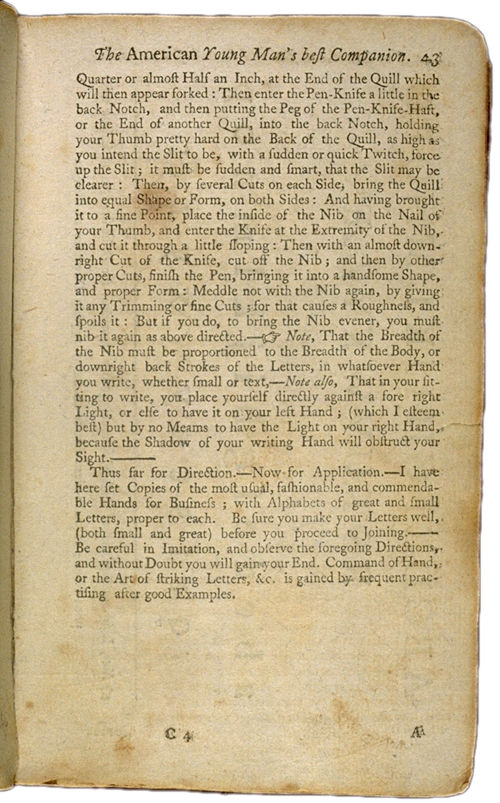 The Instructor, or American Young Man's Best Companion Containing Spelling, Reading, Writing, and Arithmetick Page 43. Choose 'View Text' (at top) for faster download.