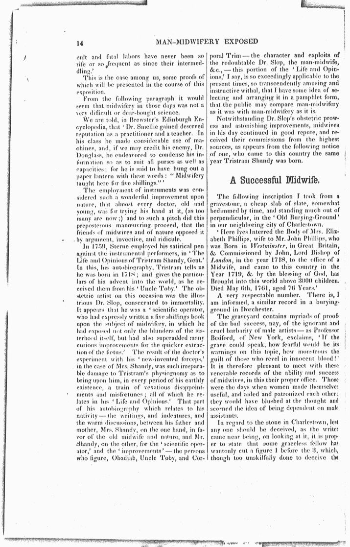 Man-Midwifery Exposed and Corrected Page 14. Choose 'View Text' (at top) for faster download.