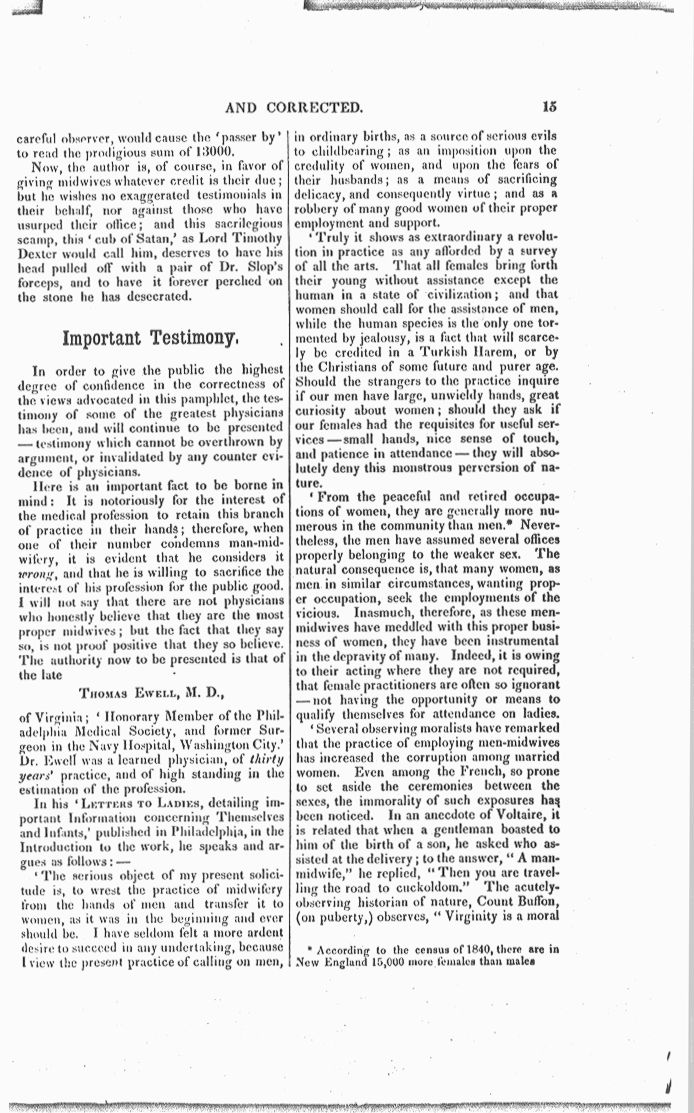 Man-Midwifery Exposed and Corrected Page 15. Choose 'View Text' (at top) for faster download.