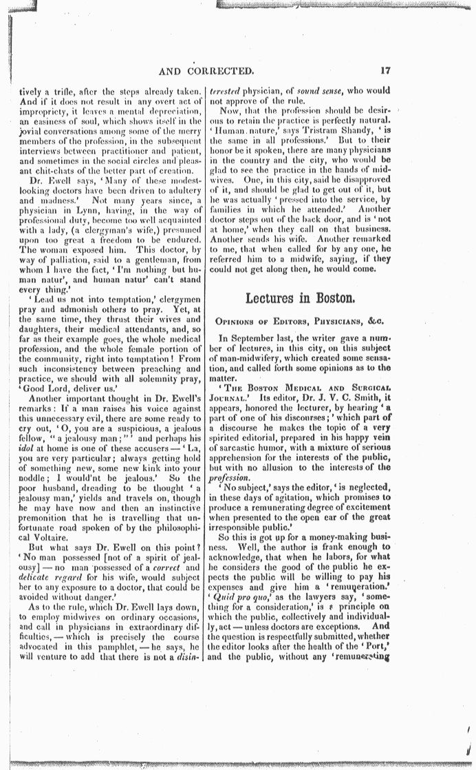 Man-Midwifery Exposed and Corrected Page 17. Choose 'View Text' (at top) for faster download.