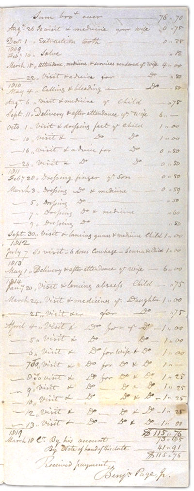 Benjamin Page account of transactions with William Mathews Page 3. Choose 'View Text' (at top) for faster download.