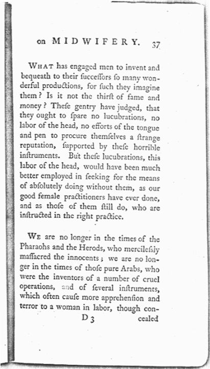 A Treatise on the Art of Midwifery, Setting Forth Various Abuses Therein, Especially as to the Practice with Instruments Page 37. Choose 'View Text' (at top) for faster download.
