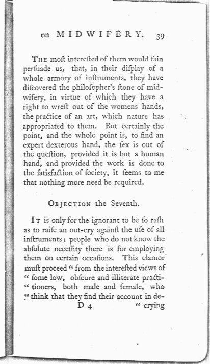 A Treatise on the Art of Midwifery, Setting Forth Various Abuses Therein, Especially as to the Practice with Instruments Page 39. Choose 'View Text' (at top) for faster download.