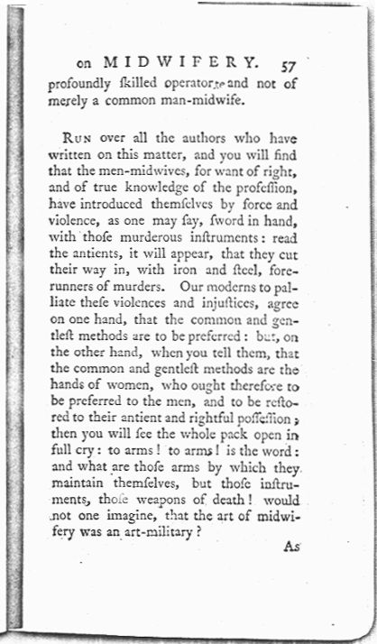 A Treatise on the Art of Midwifery, Setting Forth Various Abuses Therein, Especially as to the Practice with Instruments Page 57. Choose 'View Text' (at top) for faster download.