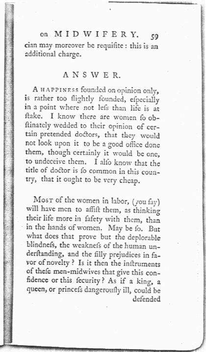 A Treatise on the Art of Midwifery, Setting Forth Various Abuses Therein, Especially as to the Practice with Instruments Page 59. Choose 'View Text' (at top) for faster download.