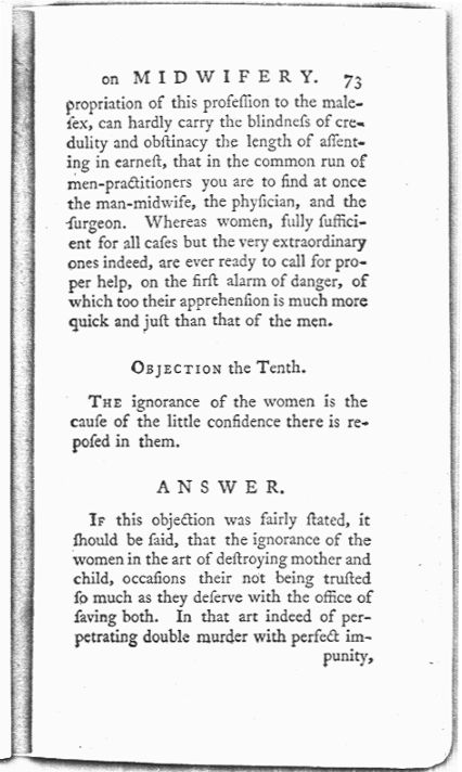 A Treatise on the Art of Midwifery, Setting Forth Various Abuses Therein, Especially as to the Practice with Instruments Page 73. Choose 'View Text' (at top) for faster download.