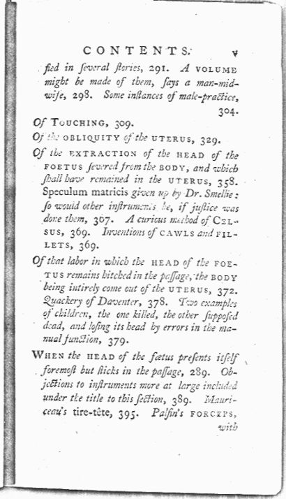 A Treatise on the Art of Midwifery, Setting Forth Various Abuses Therein, Especially as to the Practice with Instruments Contents page v. Choose 'View Text' (at top) for faster download.
