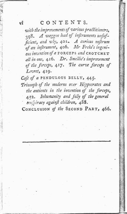 A Treatise on the Art of Midwifery, Setting Forth Various Abuses Therein, Especially as to the Practice with Instruments Contents page vi. Choose 'View Text' (at top) for faster download.