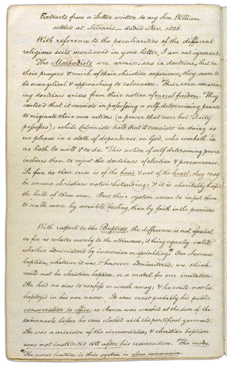 Letter from Sewall to his son, in Henry Sewall's Diary Page 1. Choose 'View Text' (at top) for faster download.