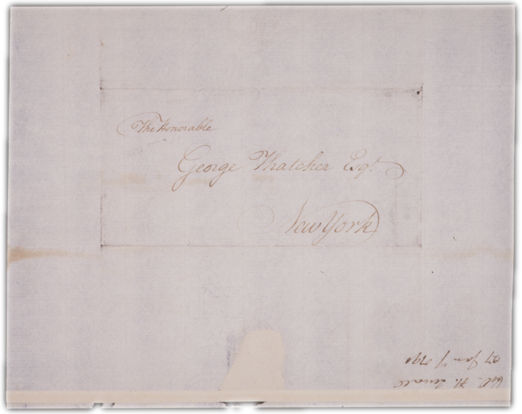 Letter to George Thatcher in Boston Envelope. Choose 'View Text' (at top) for faster download.