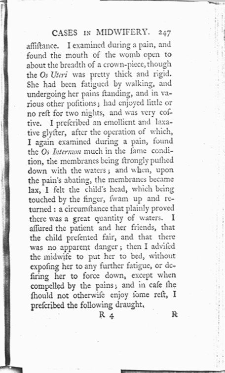 A Collection of Cases and Observations in Midwifery (Volume Two) Page 247. Choose 'View Text' (at top) for faster download.