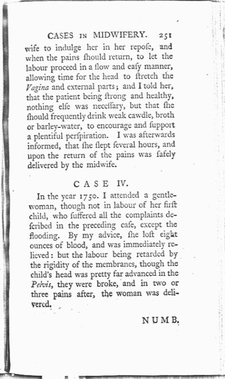 A Collection of Cases and Observations in Midwifery (Volume Two) Page 251. Choose 'View Text' (at top) for faster download.