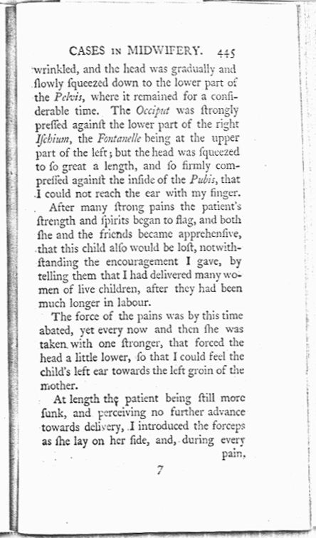 A Collection of Cases and Observations in Midwifery (Volume Two) Page 445. Choose 'View Text' (at top) for faster download.
