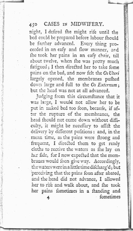 A Collection of Cases and Observations in Midwifery (Volume Two) Page 450. Choose 'View Text' (at top) for faster download.