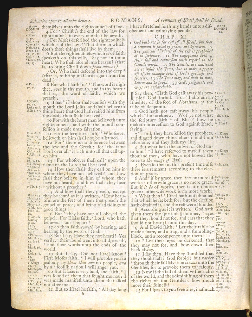 The Holy Bible, King James version Romans 10. Choose 'View Text' (at top) for faster download.