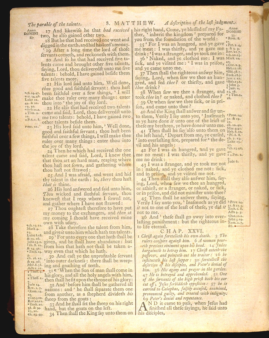 The Holy Bible, King James version Matthew 25. Choose 'View Text' (at top) for faster download.