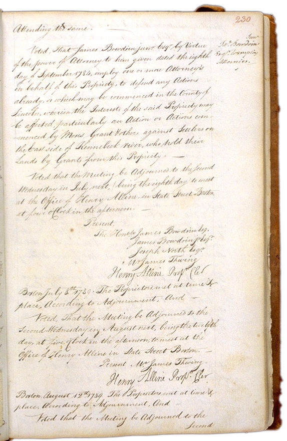 Kennebec Purchase Records Page 230. Choose 'View Text' (at top) for faster download.