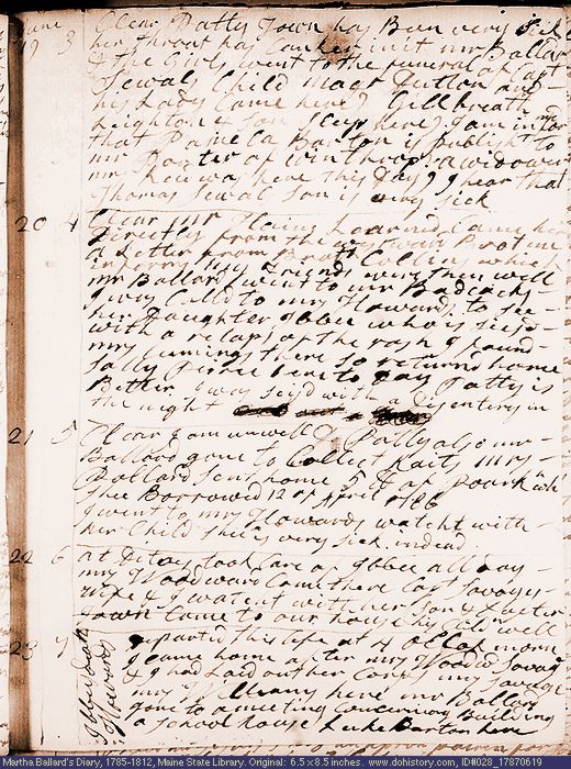 Jun. 19-23, 1787 diary page (image, 137K). Choose 'View Text' (at left) for faster download.