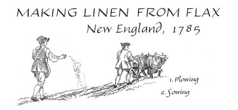 Making Linen from Flax, piece 1